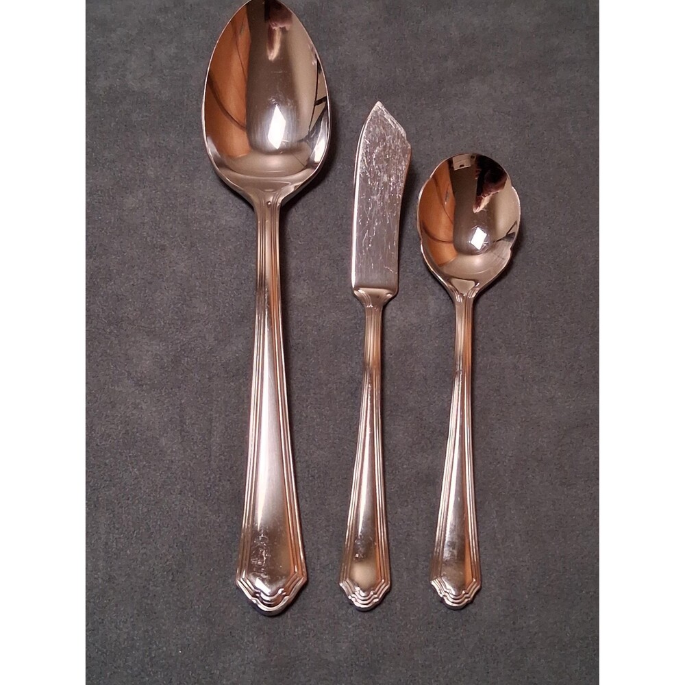 Lenox Archway Serving Spoon Butter Knife Sugar Shell